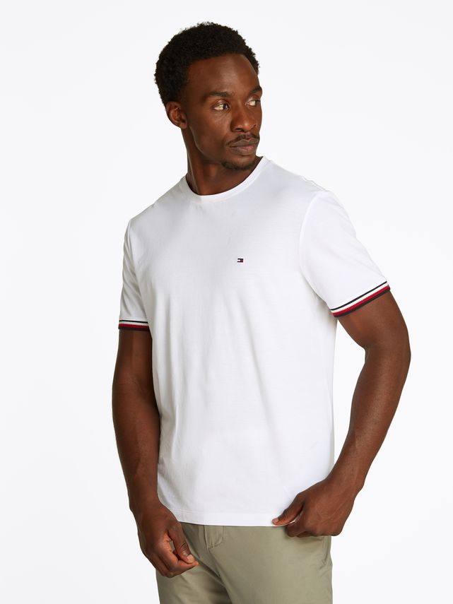 Global Stripe Cuff Tee fra Tommy Hilfiger