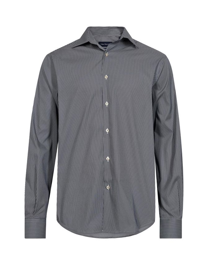Striped Shirt L S Modern Fit fra Gino Marcello