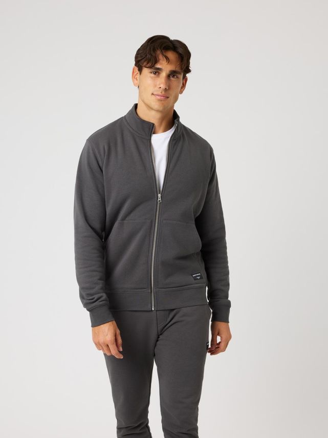 Centre Full Zip Sweatshirt, Winter Moss Melange fra Björn Borg