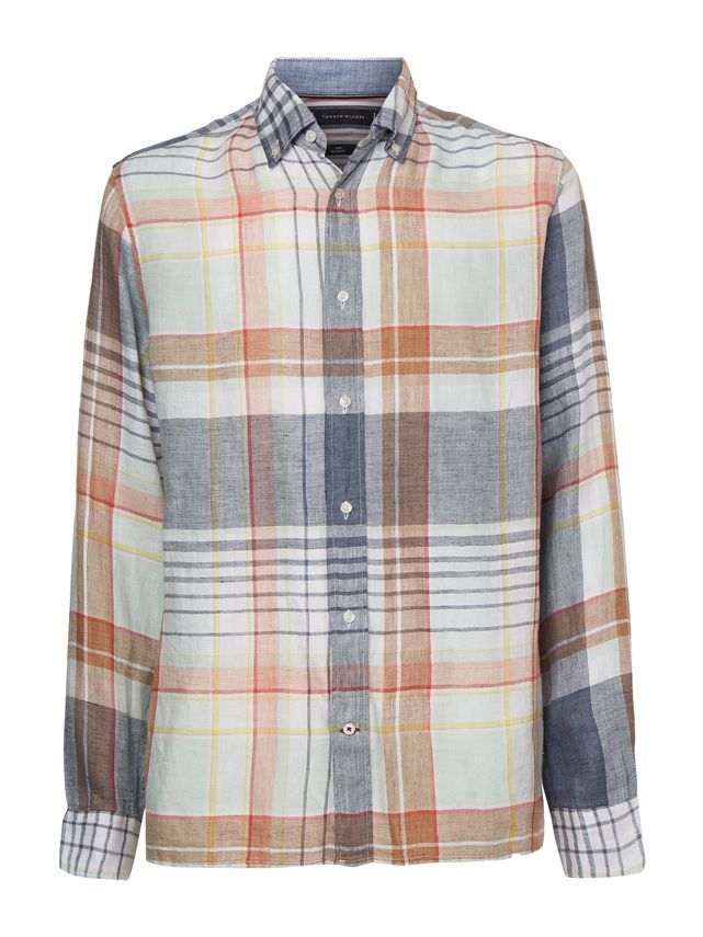 Pigment Dyed Linen Chk Rf Shirt fra Tommy Hilfiger