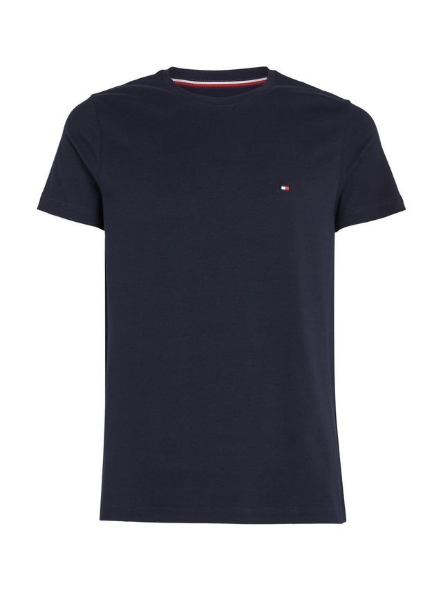 Core Stretch Slim C Neck Tee fra Tommy Hilfiger