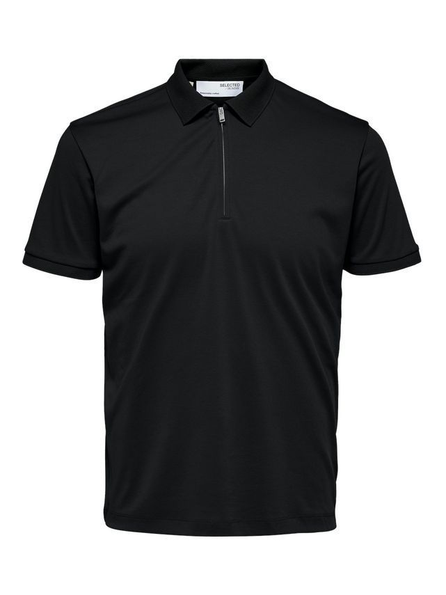 Slhfave Zip Ss Polo B fra Selected