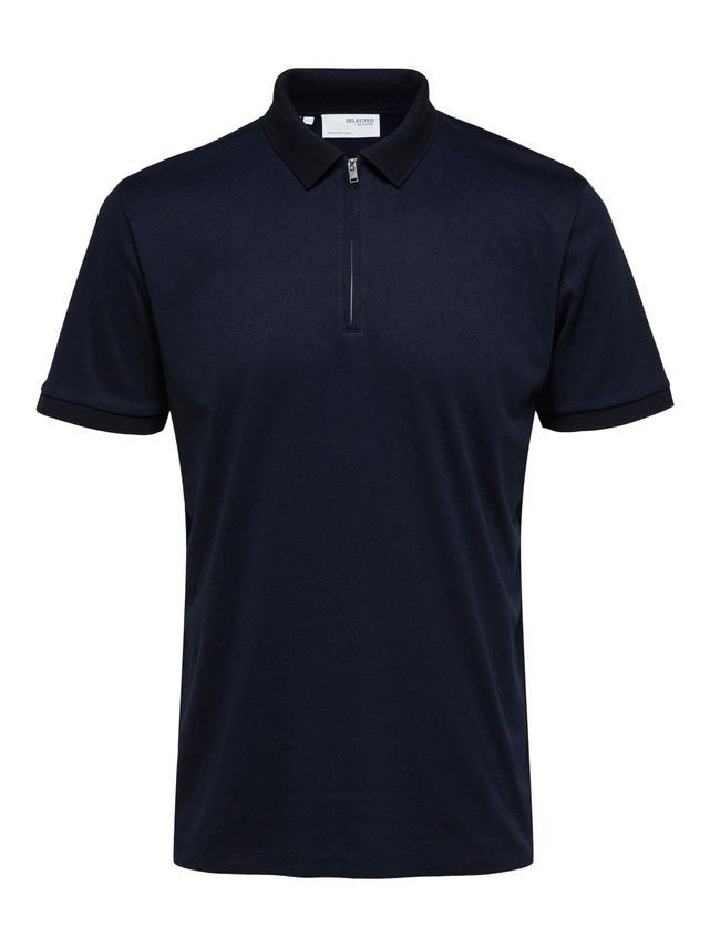 Slhfave Zip Ss Polo B fra Selected
