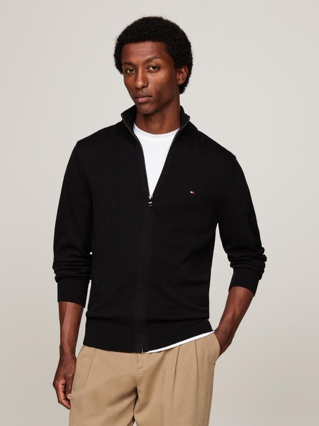 Tommy Hilfiger Pima Cashmere Zip Thru - Fantastisk tilbud!