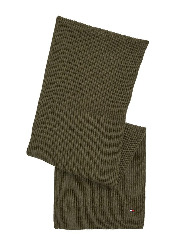 Tommy Hilfiger Essential Flag Strikket Halstørklæde - Trendy Vintertilbehør