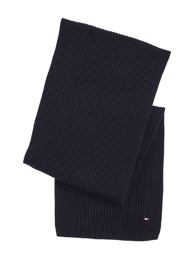 Tommy Hilfiger Essential Flag Strikket Halstørklæde - Stilfuld Vinteraccessory