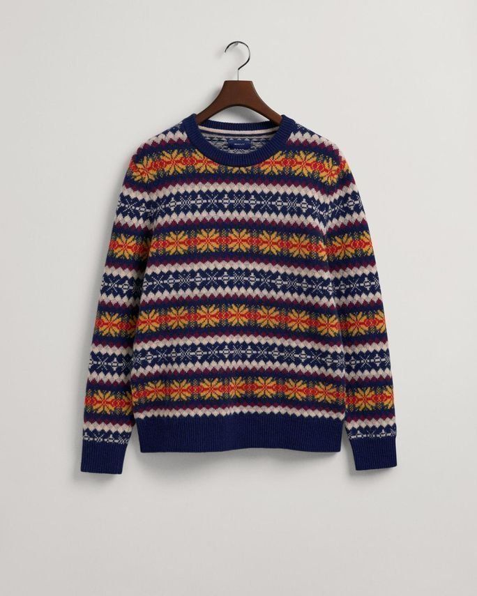 D2. Fair Isle C Neck fra Gant