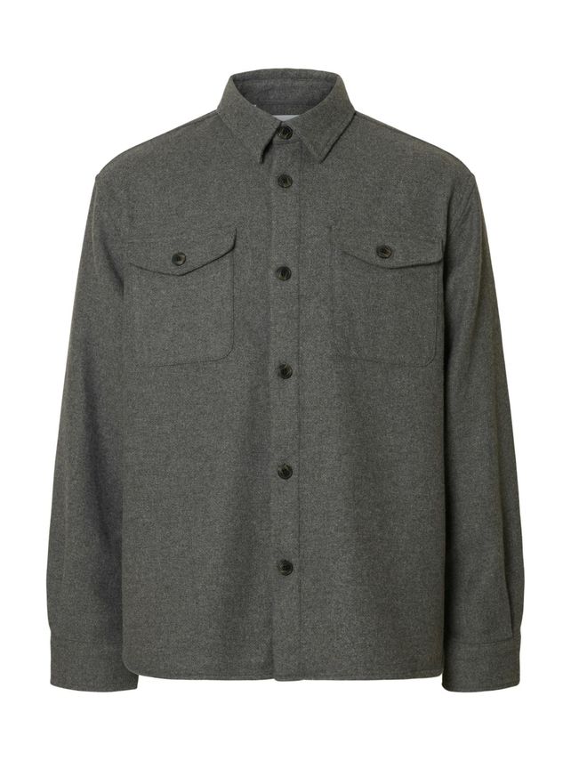 Slhloosemason Pablo Ls Overshirt W fra Selected