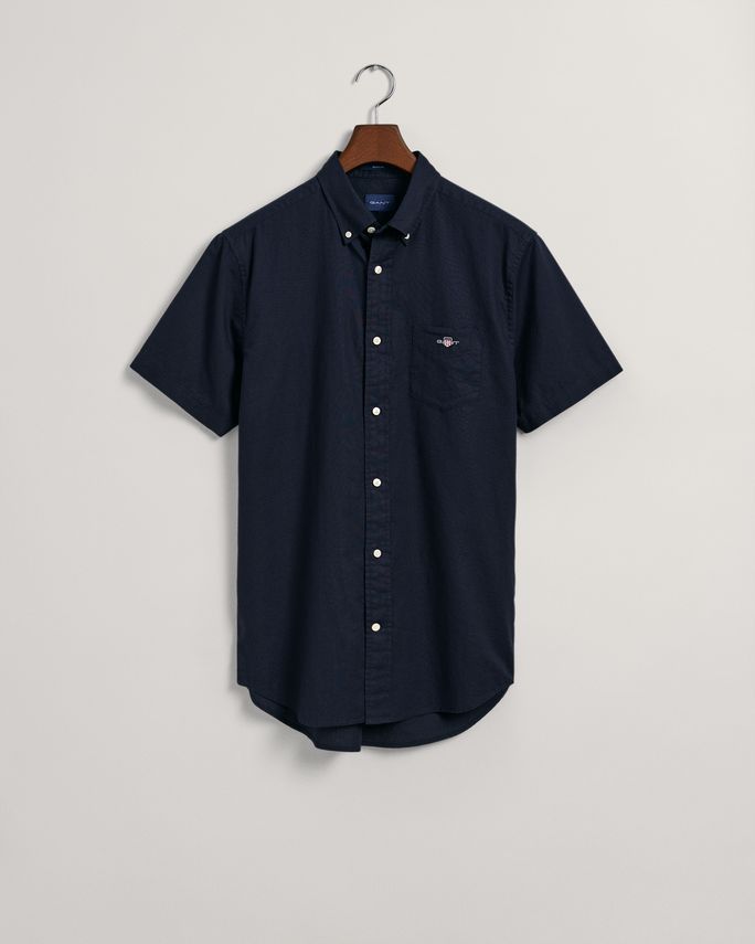 Gant Reg Cotton Linen Kortærmet Skjorte på udsalg