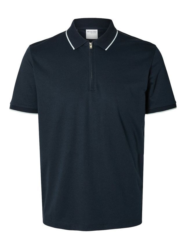 Slhfigo Zip Ss Polo B fra Selected