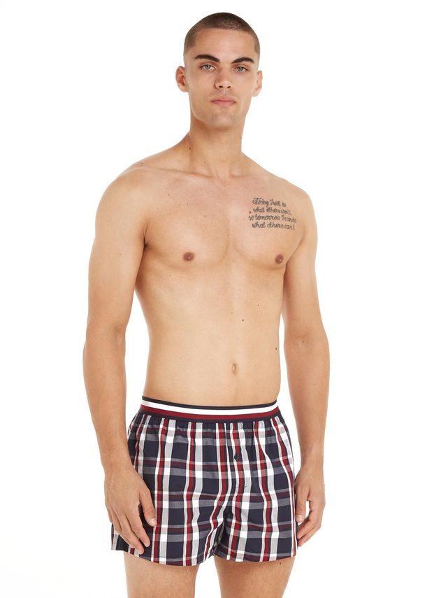 3-pak ternede boxershorts fra Tommy Hilfiger - Komfort & Stil