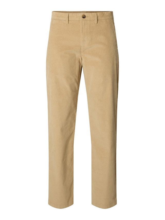 Slh196 Straight Miles Cord Pants W fra Selected