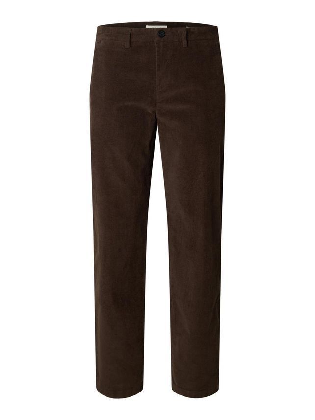 Slh196 Straight Miles Cord Pants W fra Selected