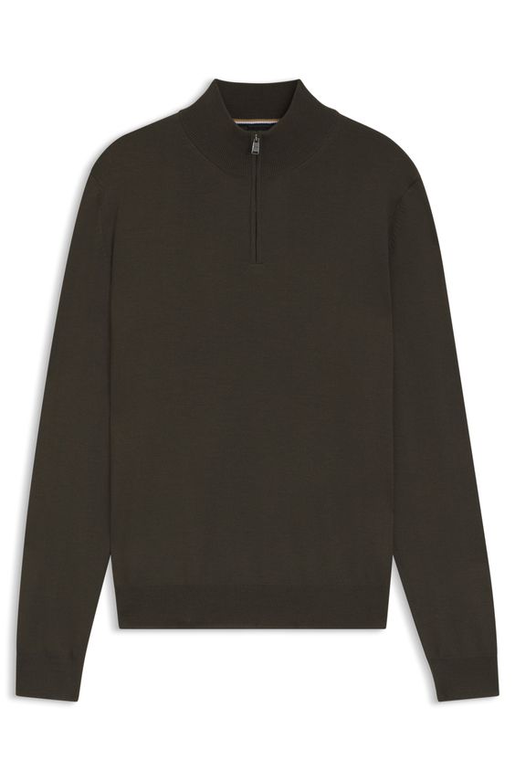 Klassisk BOSS sweater i blød uld – perfekt til lag-på-lag