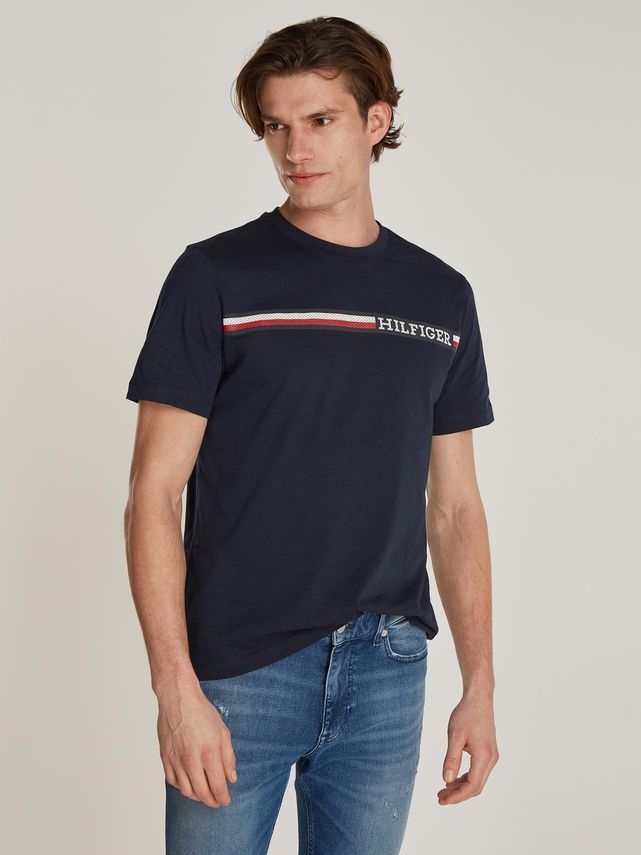 Chest Stripe Tee fra Tommy Hilfiger