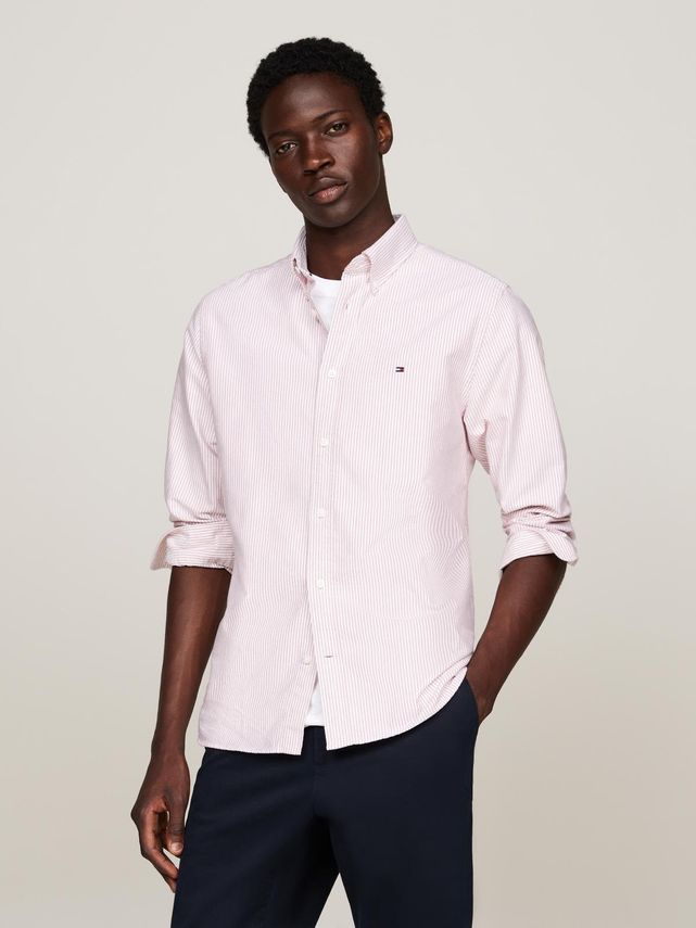 Heritage Oxford Stripe Rf Shirt fra Tommy Hilfiger