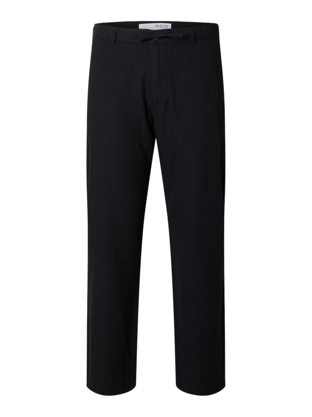Slh196 Straight Brody Linen Pant Ex fra Selected
