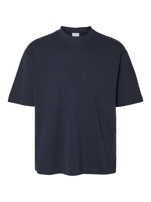 Slhlooseoscar Ss O Neck Tee Noos fra Selected