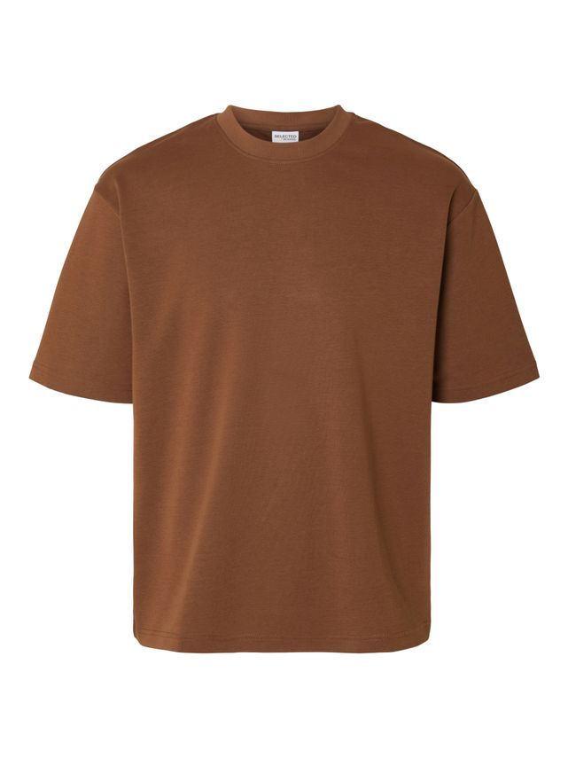 Slhlooseoscar Ss O Neck Tee Noos fra Selected