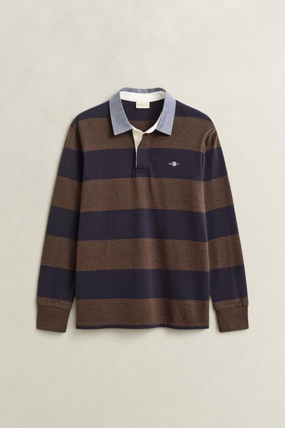 Reg Chambray Stripe Heavy Rugger fra Gant