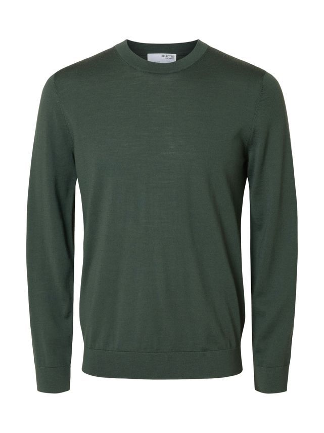 Slhtray Ls Knit Merino Crew Neck No fra Selected