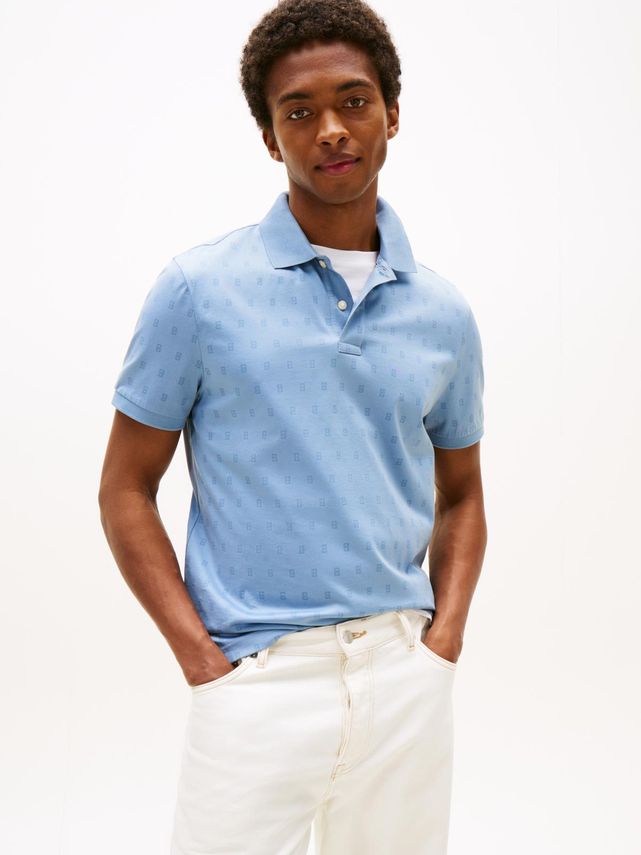 Aop Interlock Reg Polo fra Tommy Hilfiger