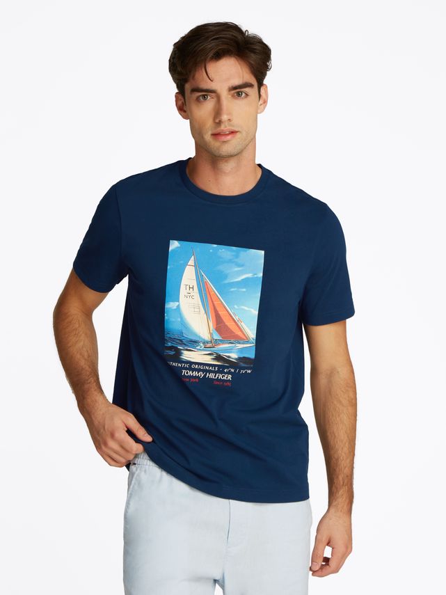 Hilfiger Color Photo Print Tee fra Tommy Hilfiger