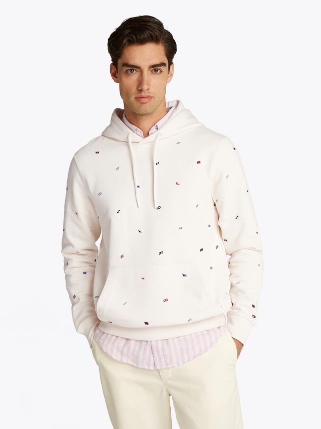 Tommy Hilfiger Aop Flags Hoodie - Fantastisk tilbud!
