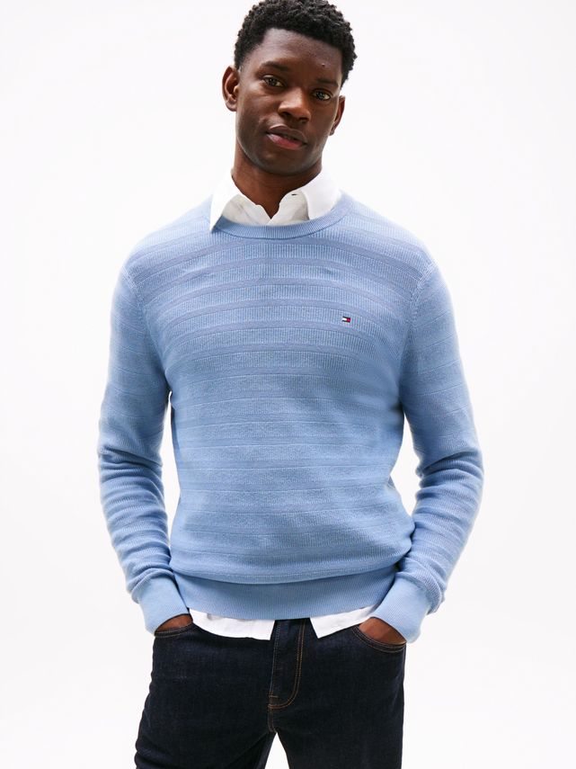 Tommy Hilfiger Stripe Structure T-shirt - Fantastisk tilbud!