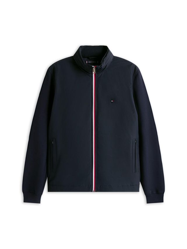 Tommy Hilfiger Mix Media Harrington Jakke på tilbud!