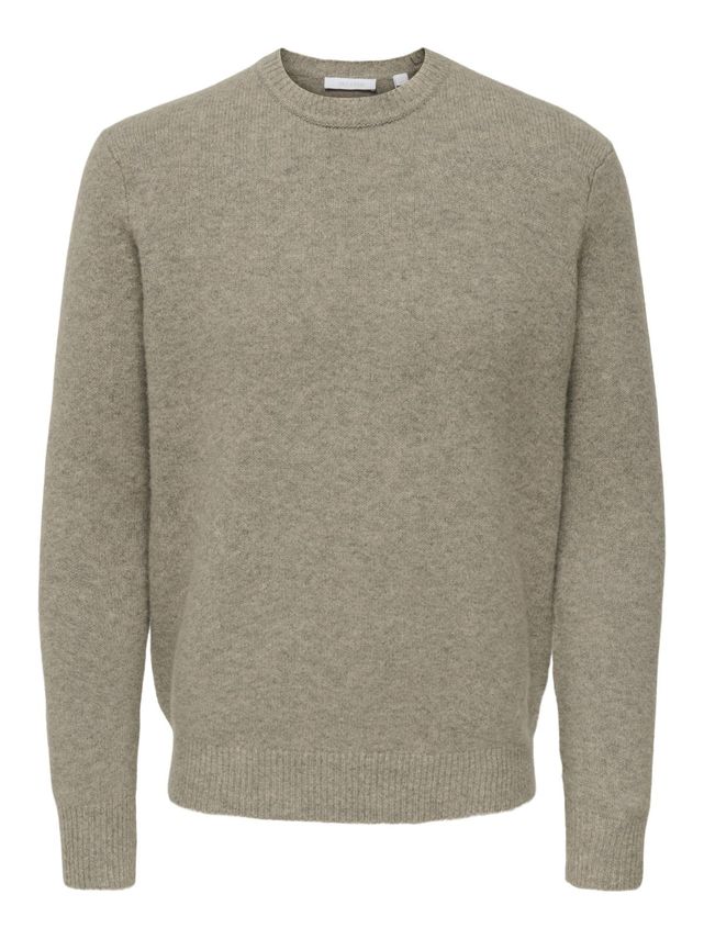 Onsray Reg Ls Crew Knit Frml fra Only & Sons