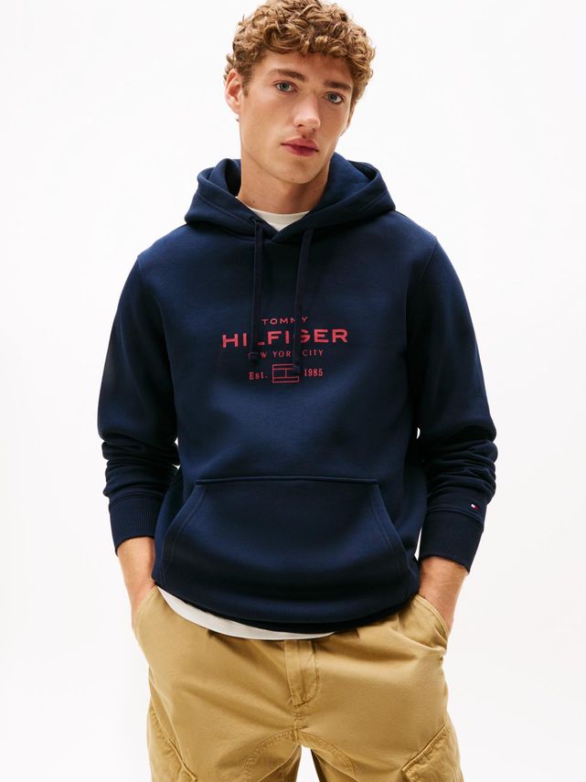 Oval Graphic Hoodie fra Tommy Hilfiger