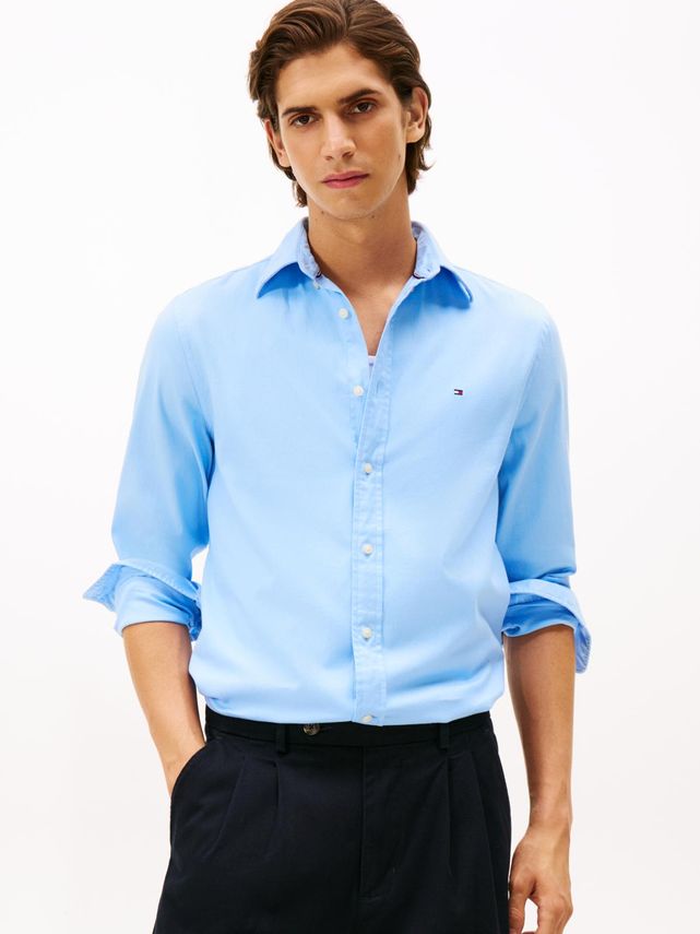 Flex Flannel Solid Rf Shirt fra Tommy Hilfiger