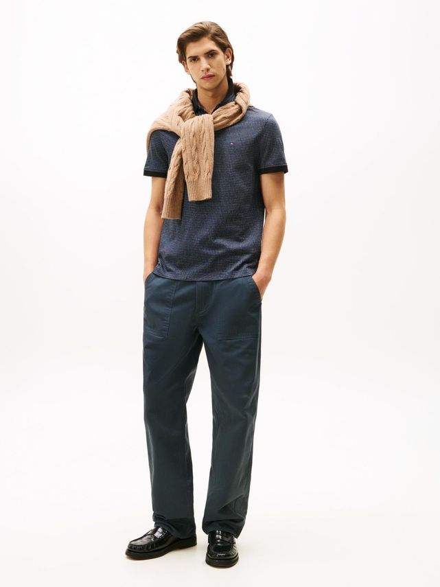 Mouline Check Jacquard Reg Polo fra Tommy Hilfiger