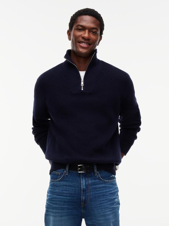 Fisherman Rib Zip Mock fra Tommy Hilfiger