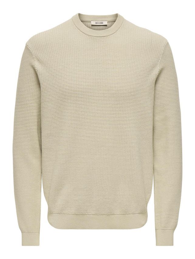 Onsdave Reg Ls Crew Neck Knit Noos fra Only & Sons