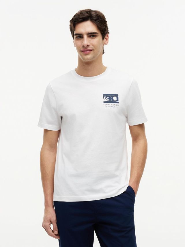 Mono Sun Graphic Regular Tee fra Tommy Hilfiger