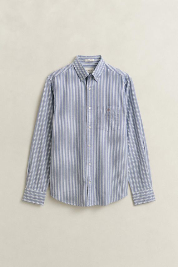 Reg Classic Oxford Stripe Shirt fra Gant
