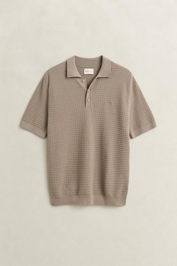 Cotton Texture Polo fra Gant