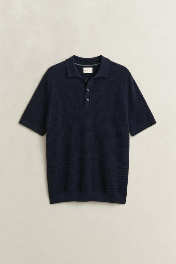 Cotton Texture Polo fra Gant