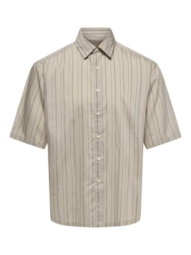 Onsatticus Ss Rlx Stripe Shirt Frml fra Only & Sons