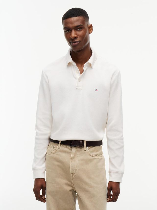 Ls Waffle Reg Polo fra Tommy Hilfiger