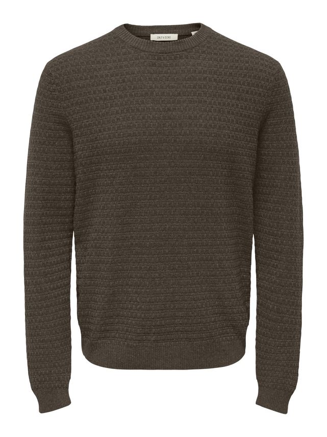 Onsloui Ls Structure Crew Reg Noos fra Only & Sons