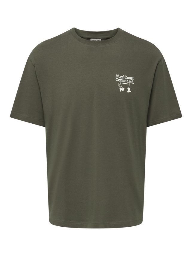 Onsaxel Coffee Rlx Ss Tee fra Only & Sons