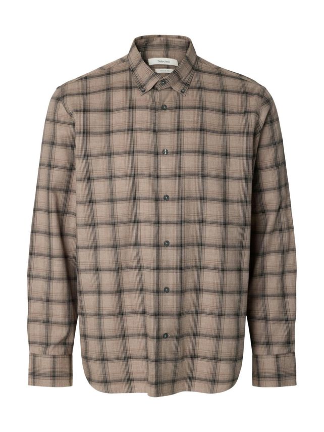 Slmcole Jay Reg Melange Ls Shirt No fra Selected