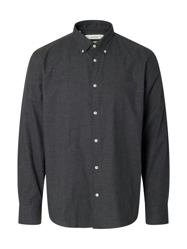 Slmcole Jay Reg Melange Ls Shirt No fra Selected