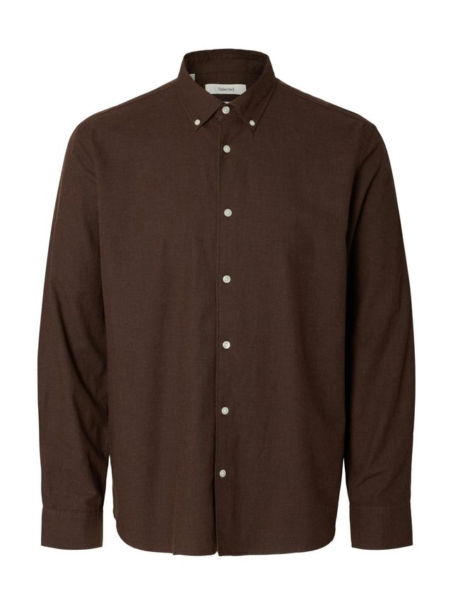 Slmcole Jay Reg Melange Ls Shirt No fra Selected