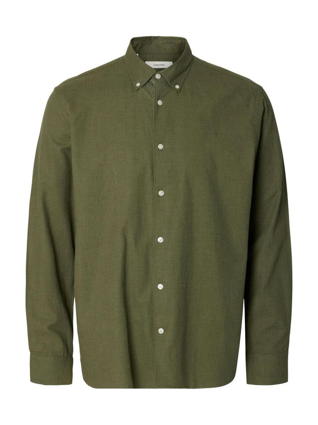 Slmcole Jay Reg Melange Ls Shirt No fra Selected