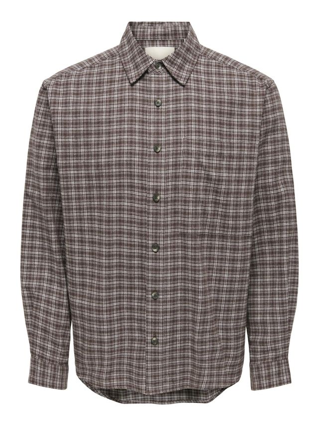 Onsgudmund Loose Ls Checked Shirt fra Only & Sons