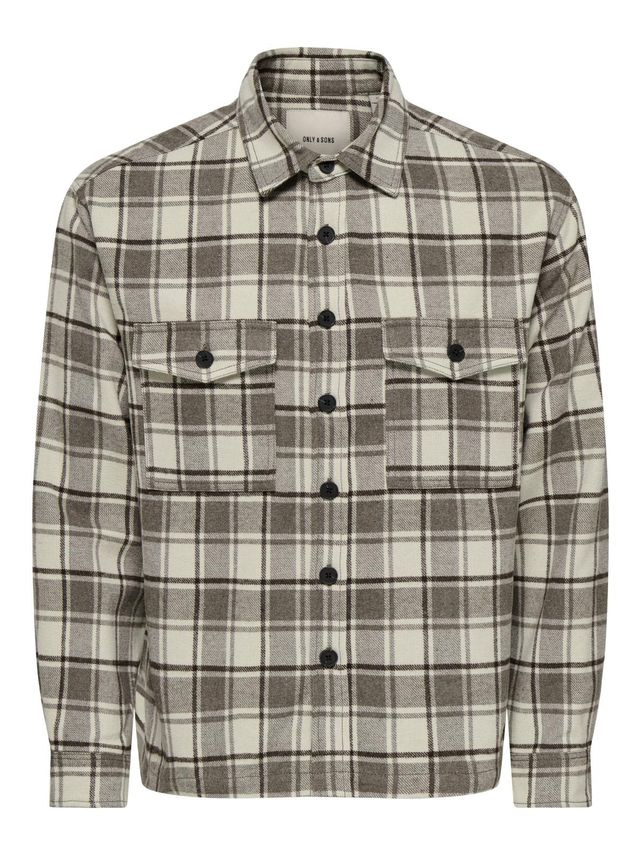 Onseske Checked Overshirt Noos fra Only & Sons